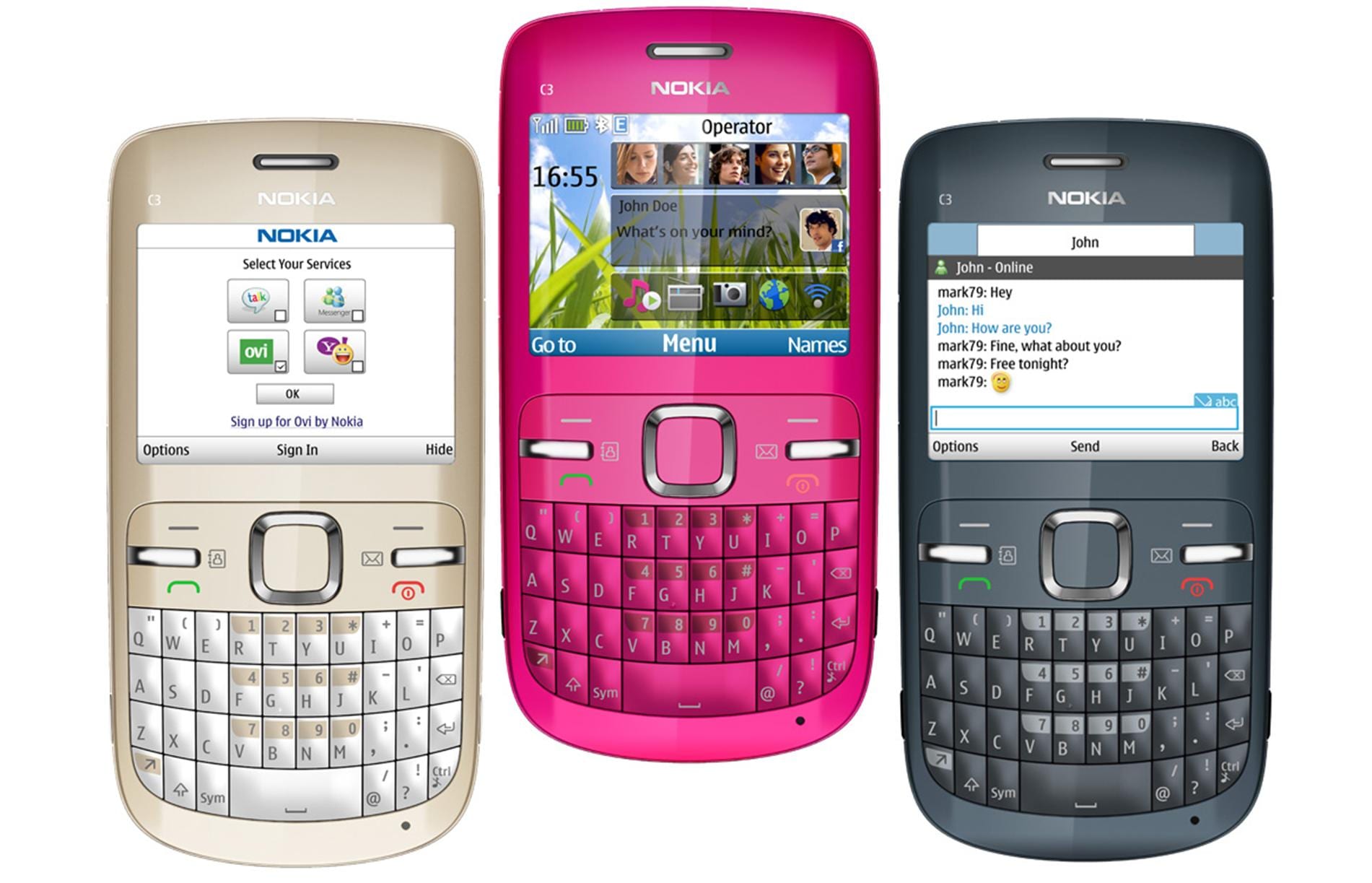 Nokia C3 Beli