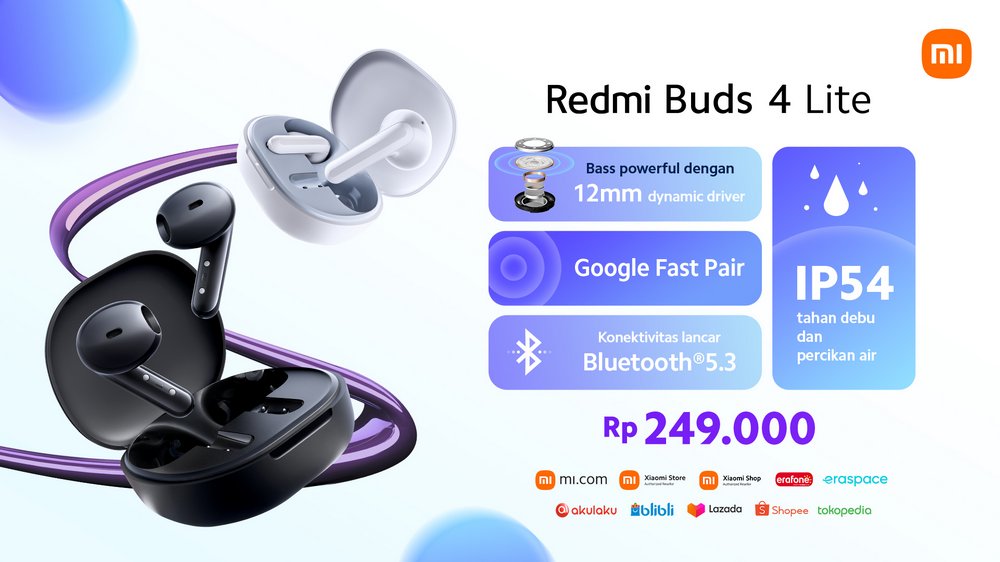 Spesifikasi Redmi Buds 4 Lite