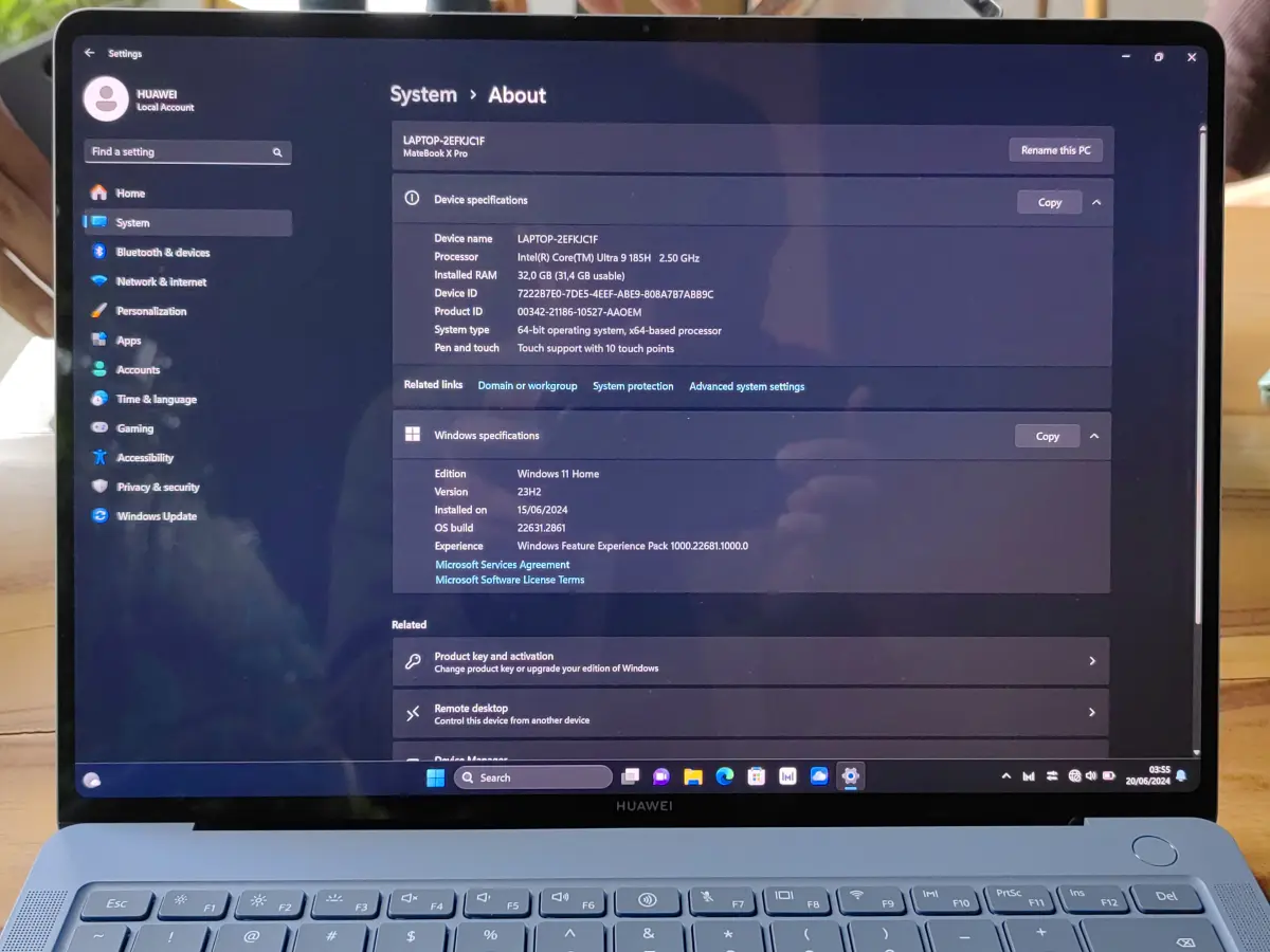 Huawei Siap Hadirkan MateBook 14 dan MateBook X Pro dengan Layar OLED dan Intel Core Ultra 26 Huawei MateBook X Pro 4