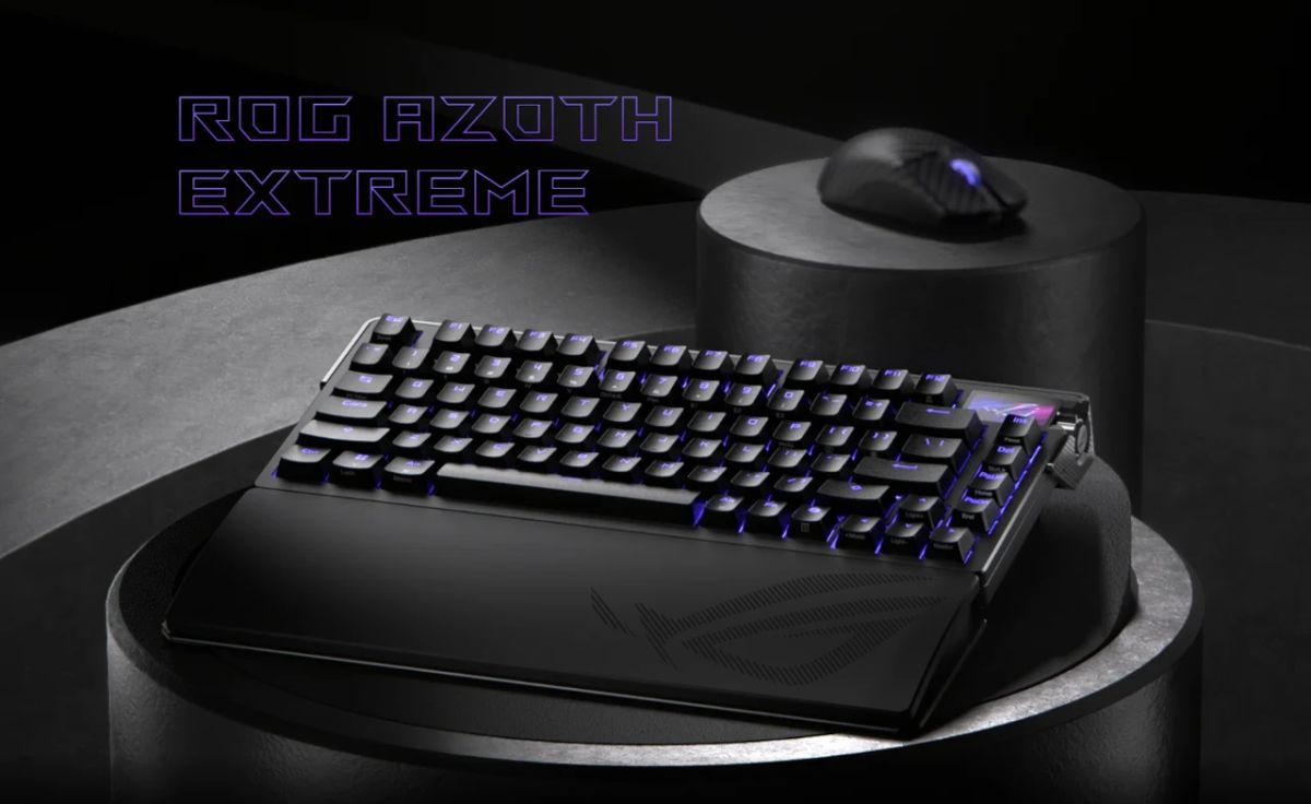 ASUS ROG Azoth Extreme: Keyboard Gaming 75% Premium dengan Layar Sentuh OLED Warna 24 ASUS ROG Azoth Extreme