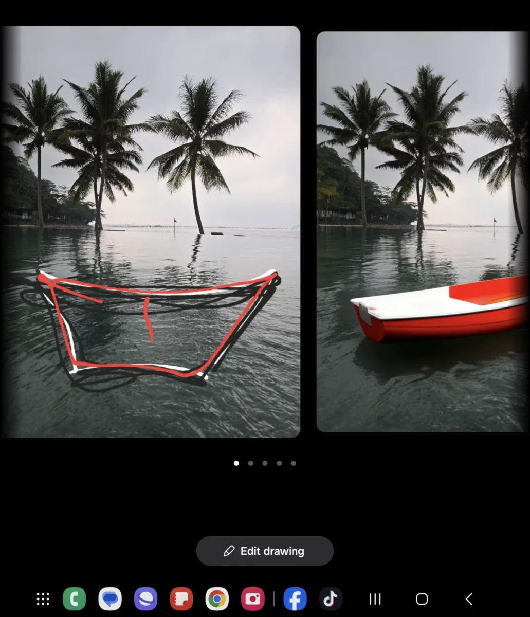 sketch to drawing samsung galaxy fold 6