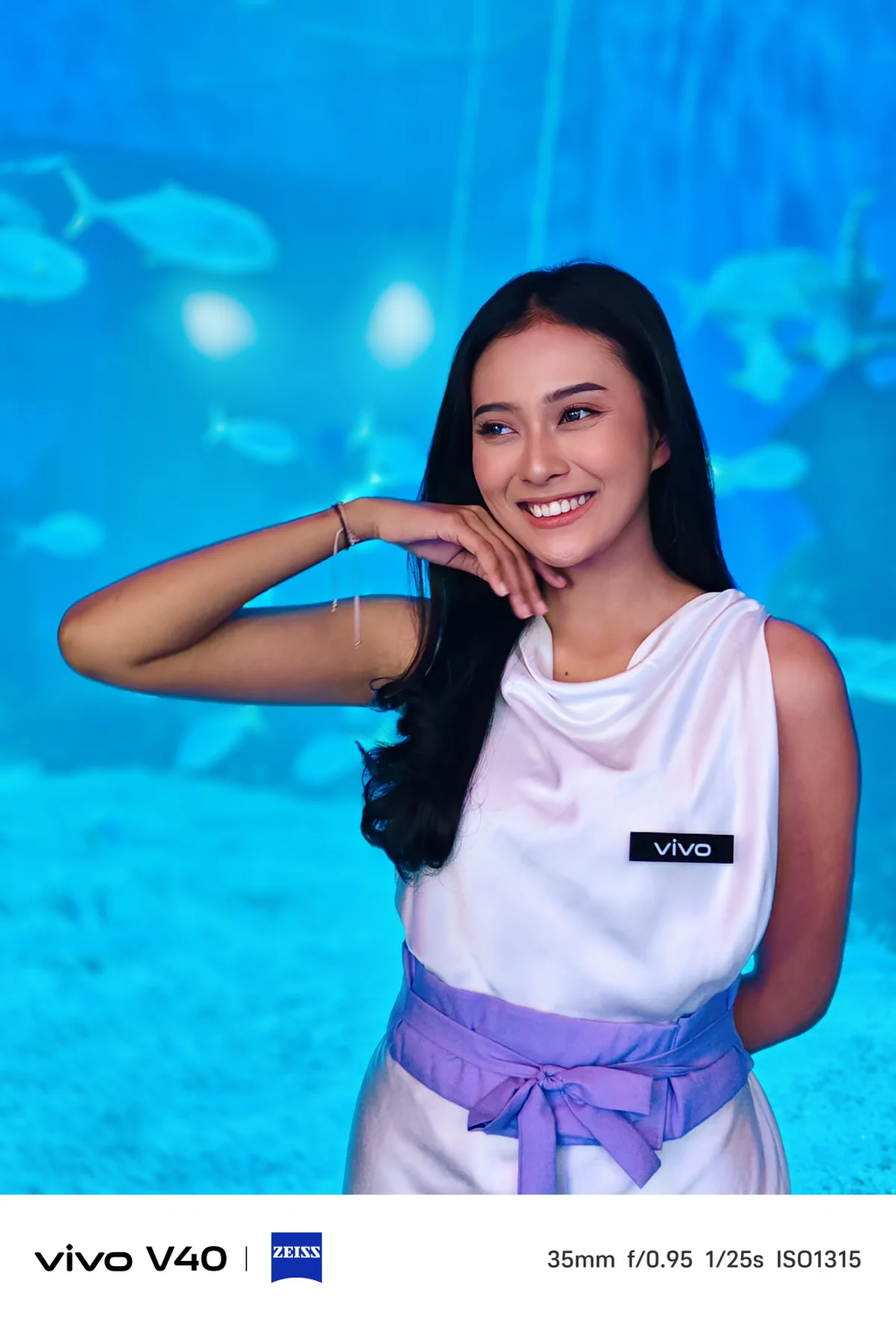 hasil foto portrait vivo v40