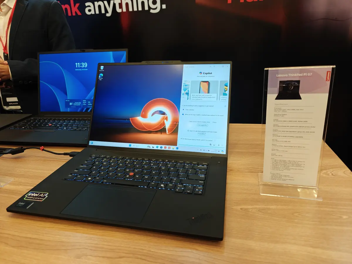 Lenovo Hadirkan ThinkPad P-Series dengan AI, Harga Mulai 33 Jutaan Rupiah. 26 Lenovo ThinkPad P1 Gen 7