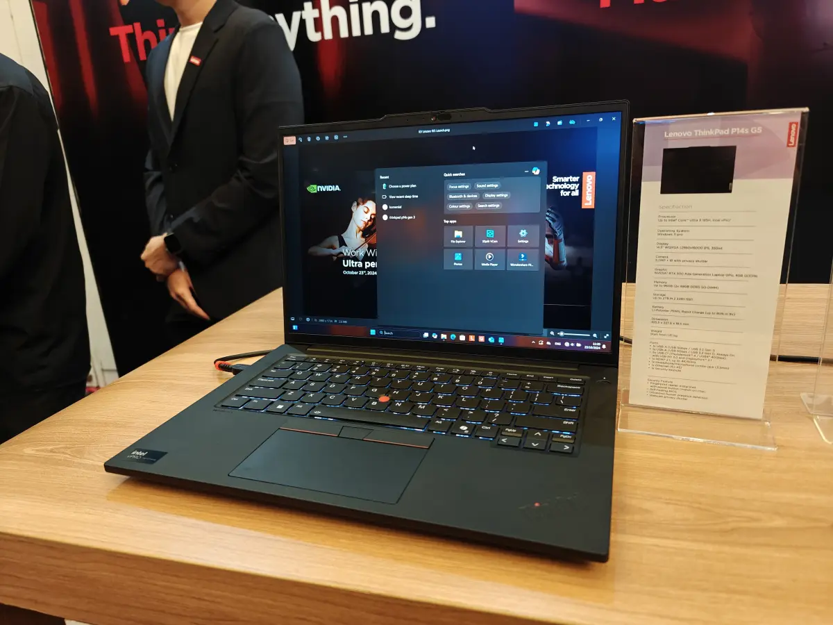 Lenovo Hadirkan ThinkPad P-Series dengan AI, Harga Mulai 33 Jutaan Rupiah. 29 Lenovo ThinkPad P14s G5