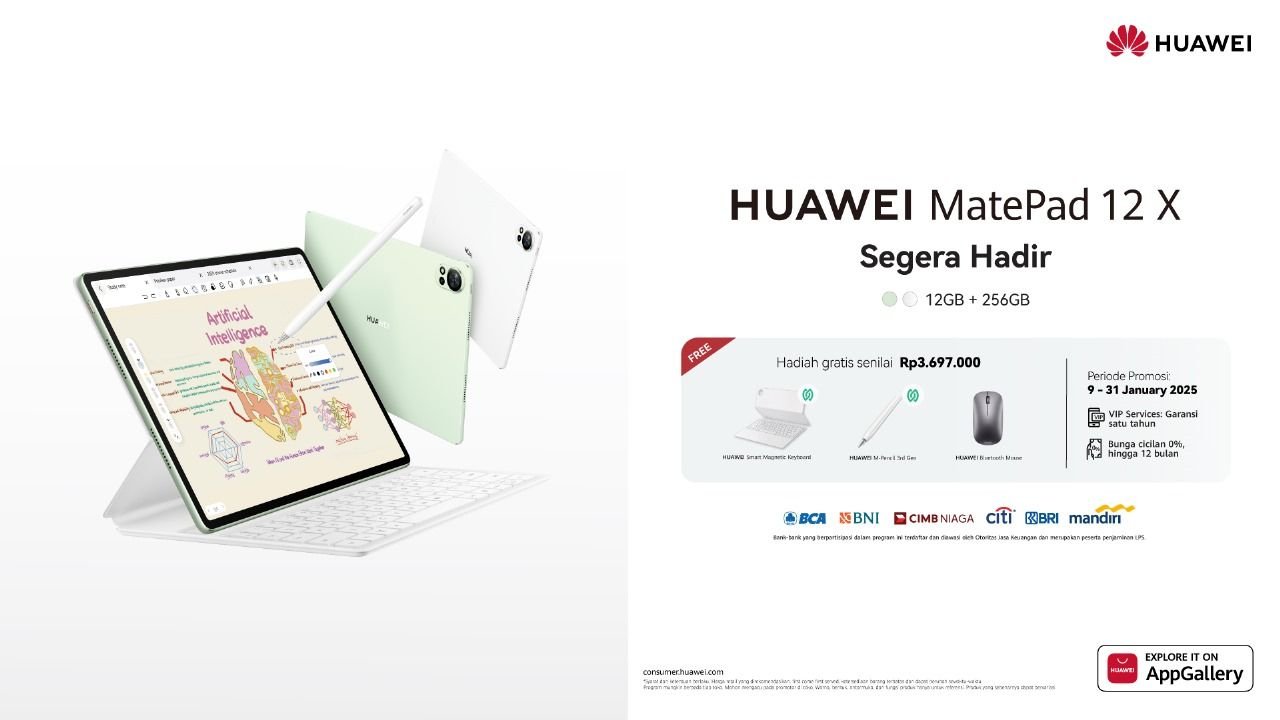 Indonesia HUAWEI MatePad 12 X