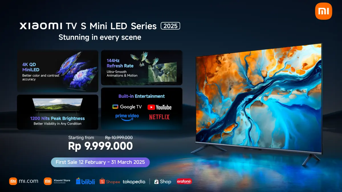 Harga Mulai 9 Jutaan Rupiah, Xiaomi TV S Mini LED Series 2025 Hadir di Indonesia 24 Xiaomi TV S Mini LED 2025