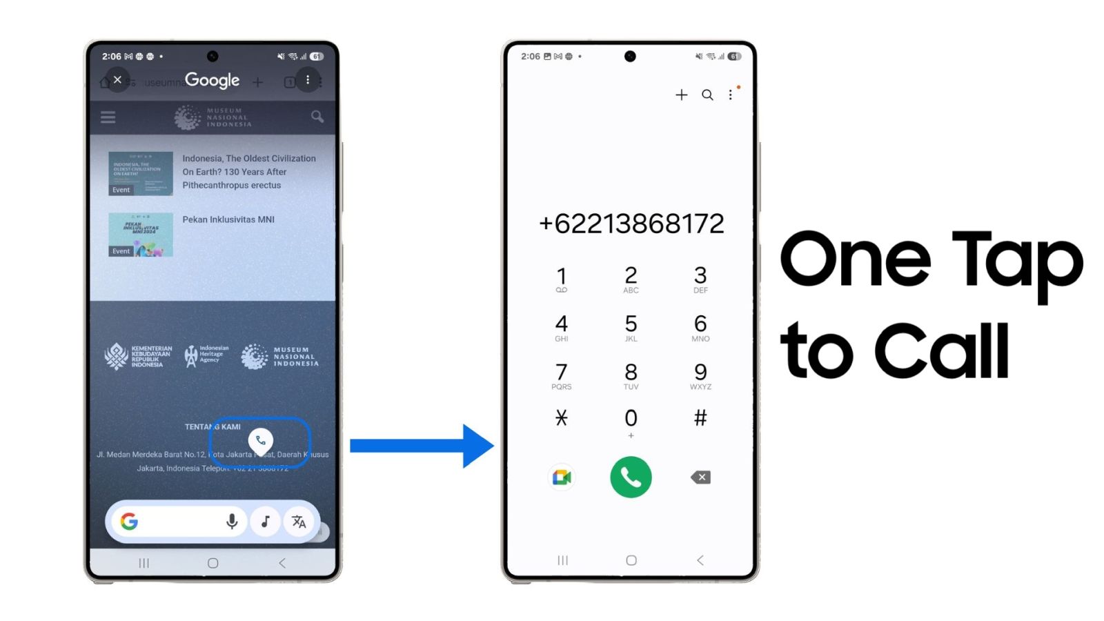 One Tap Actions samsung galaxy s25