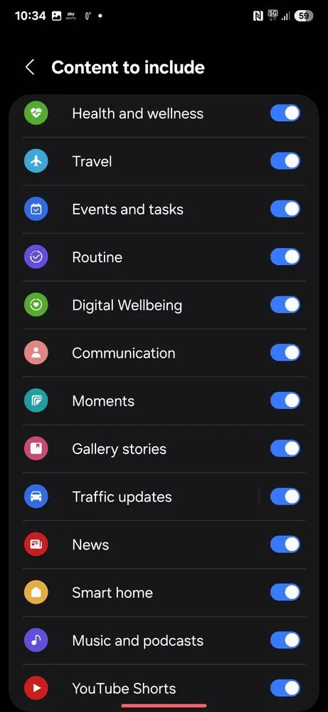 content to include now brief