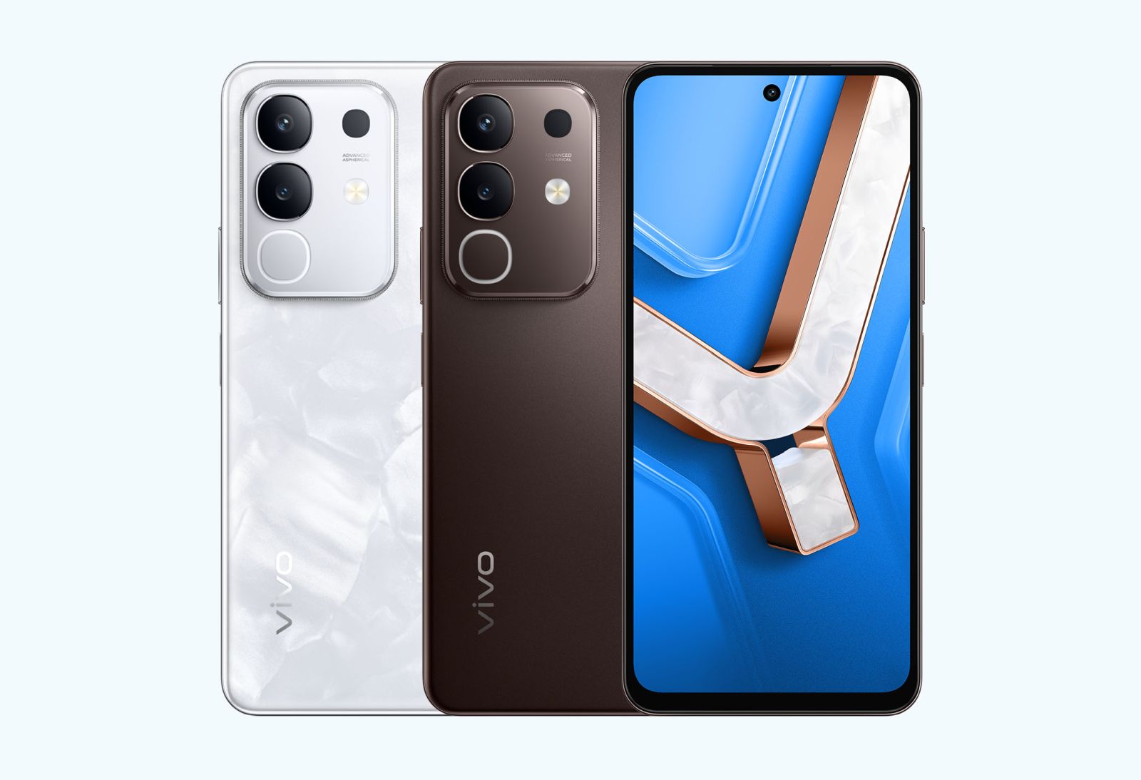 vivo y29 putih marmer dan coklat cendana