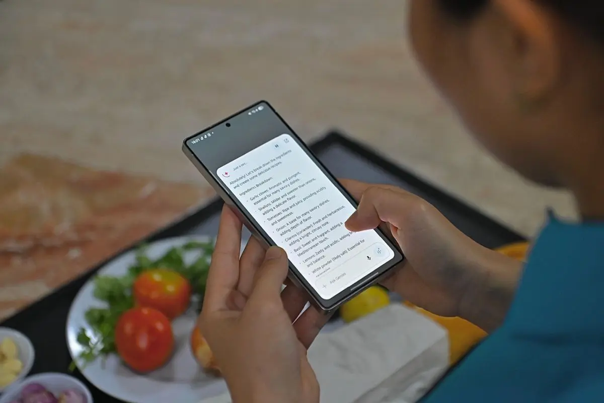 Tips : Cara Memanfaatkan Galaxy AI untuk Membantu Memasak dengan Samsung S25 Series 21 chef cheryl memasak dengan galaxy s25 ultra